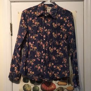 Floral button down